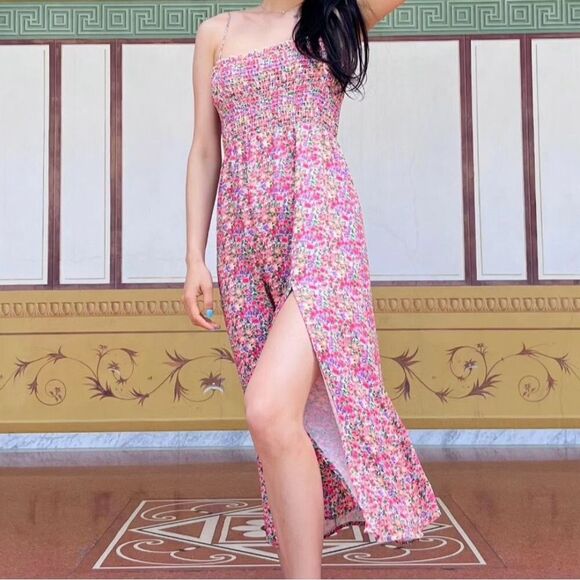 Resa Ashley Midi Dress Charleston bloomcore Floral Flower Print XS summer spring - Picture 2 of 7